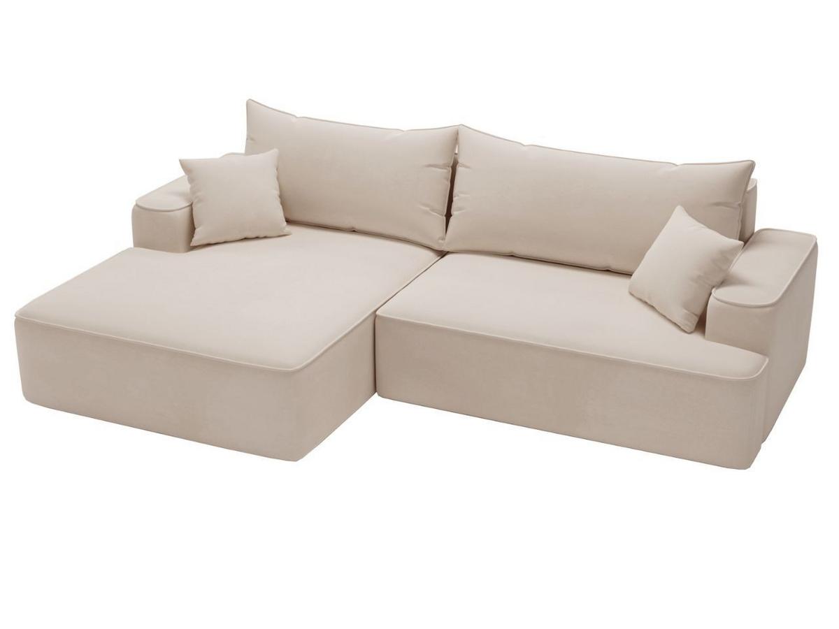 ECKSOFA California Beige Links - Beige, Holz/Textil (165/270cm) - Graingold