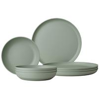 TAFEL-SET Silueta Nordic Sage 8-tlg. - Mintgrün, Kunststoff (2/2/2cm) - Mepal