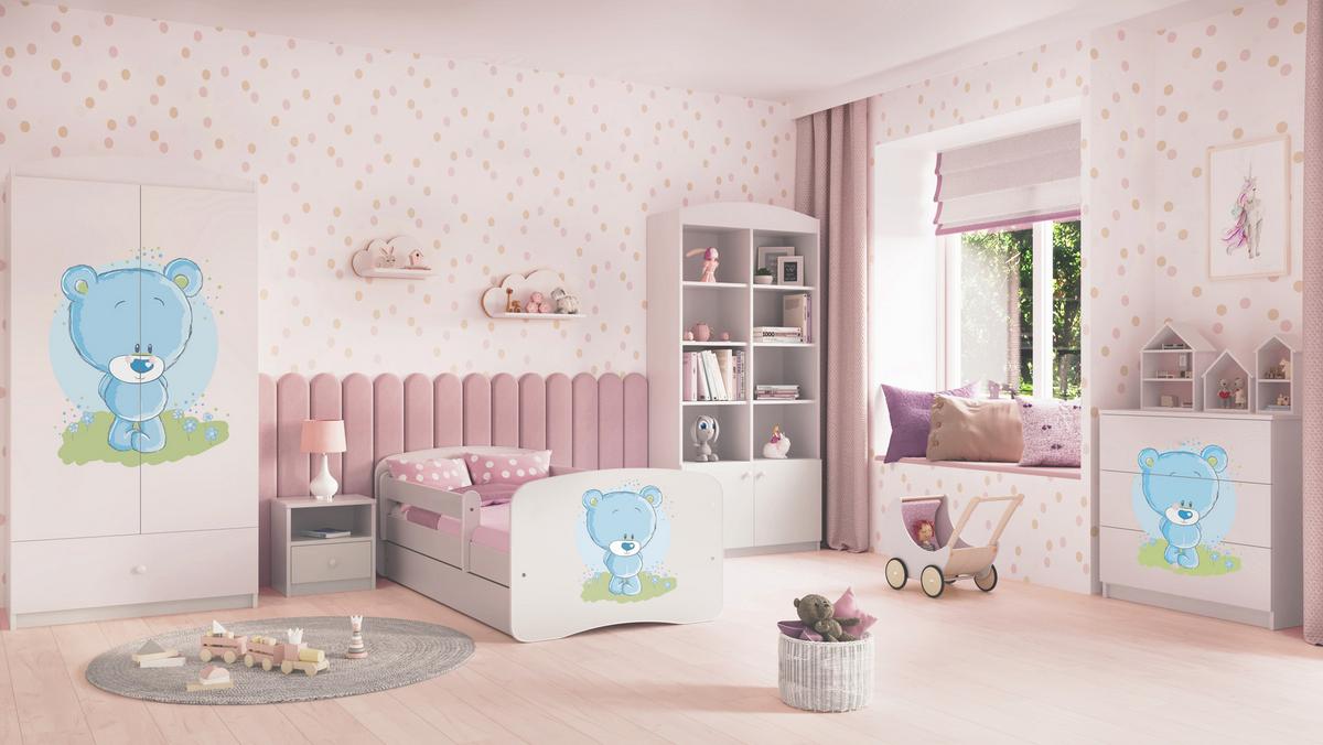 KOMMODE Babydreams Blaubär 81/81/41 - Weiß, Holzwerkstoff (81/81/41cm) - RAUMHIRSCH FURNITURE