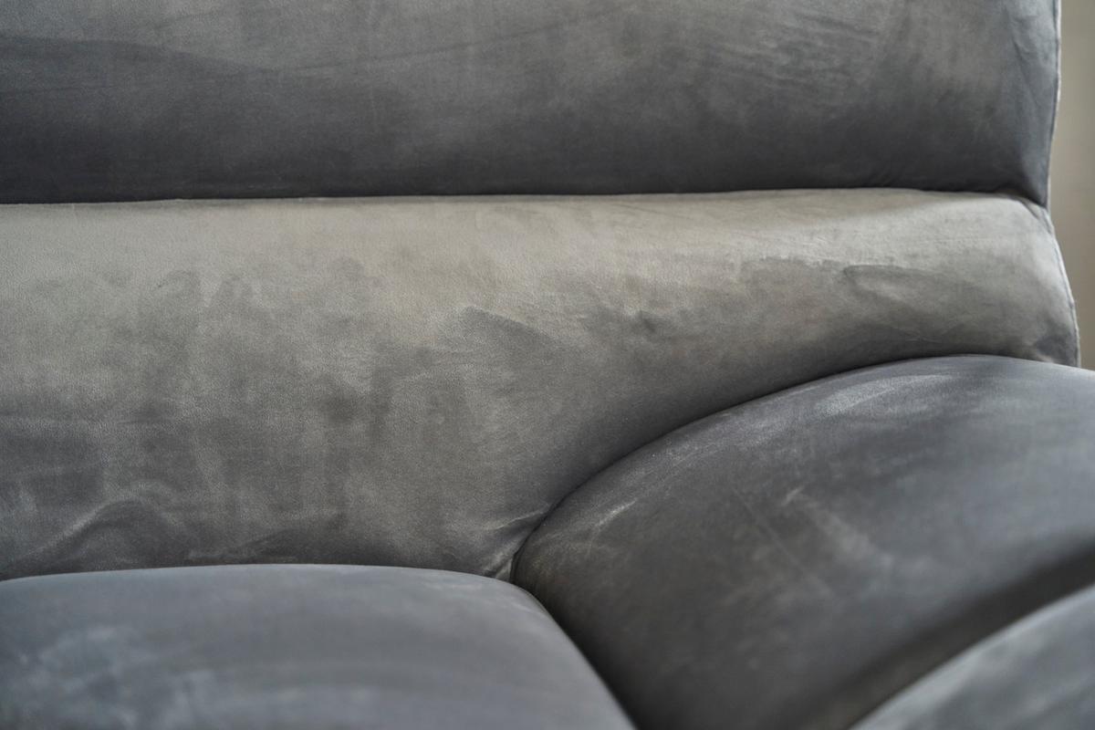 BIG SOFA NERLA Grau Webstoff - Schwarz/Braun, Textil (260/78/165cm) - KAWOLA