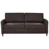 3-SITZER-SOFA Stoff Dunkelbraun Mare - Dunkelbraun, Textil (184/88/77cm) - Beliani