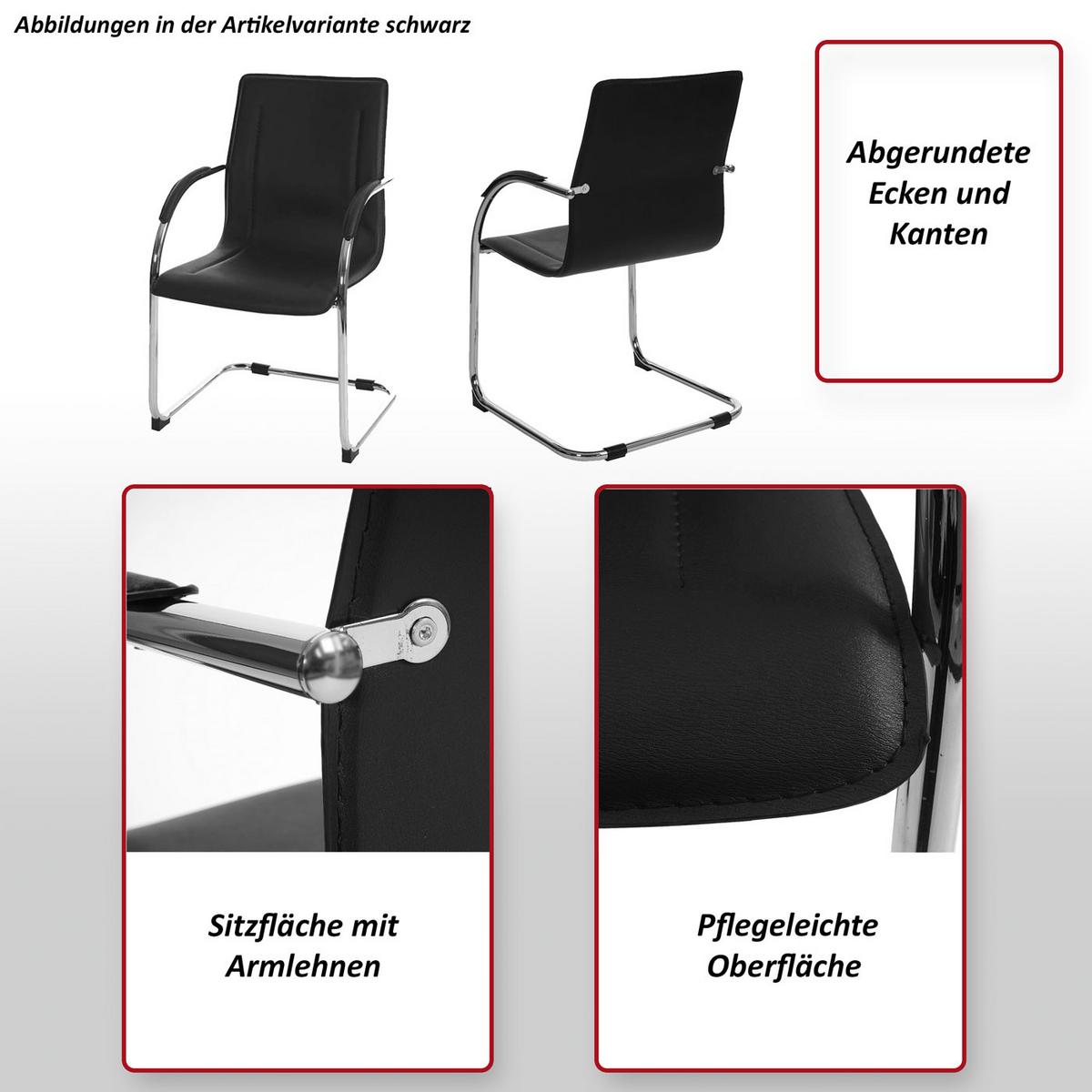 ESSZIMMERSTUHL Schwarz - Schwarz, Kunststoff (56/93/56cm) - MCW