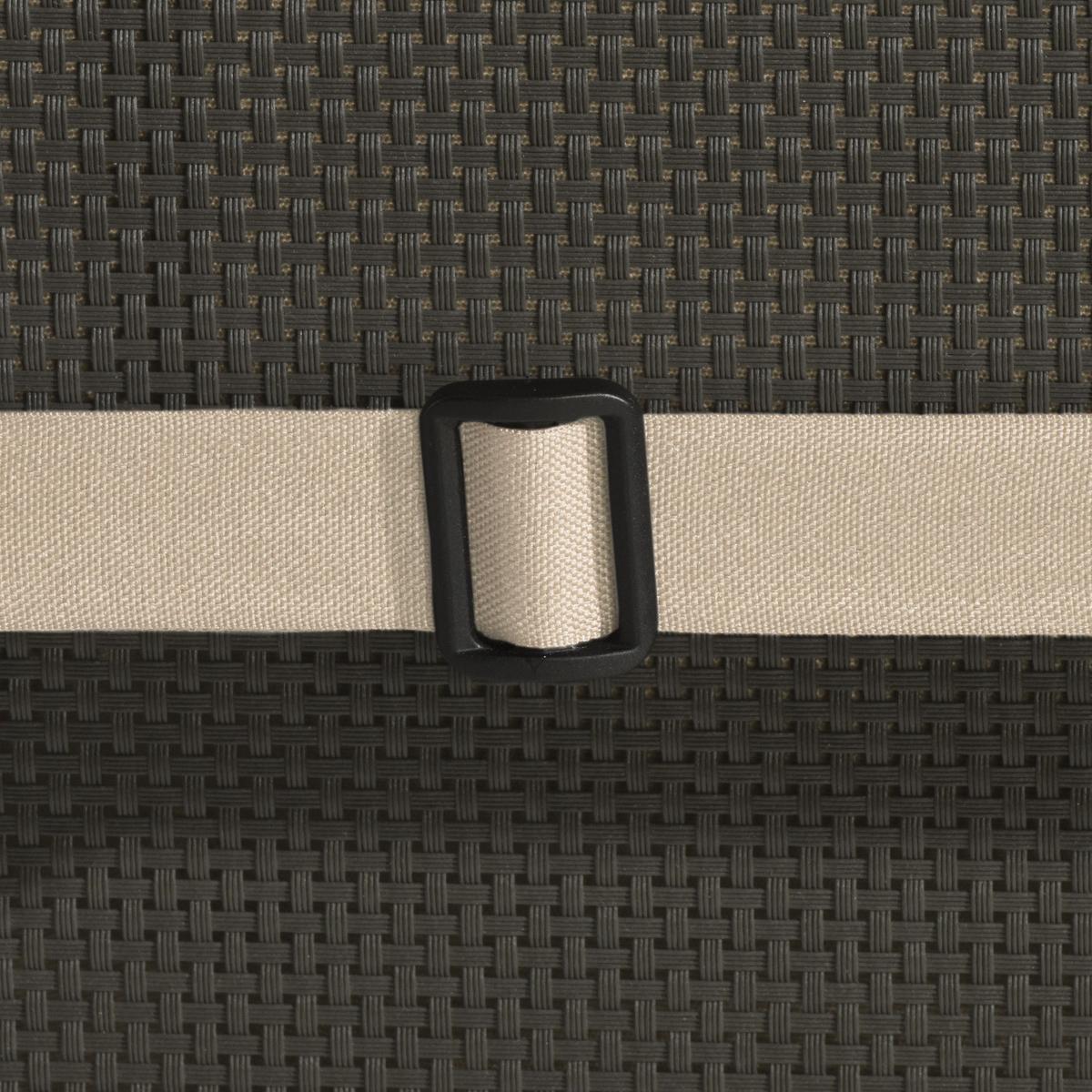 HOCHLEHNERAUFLAGE Flair HL 120/50/8cm Natur (2tlg) - Naturfarben, Textil (50/8/120cm) - Beautissu 