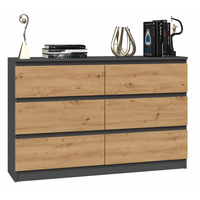 KOMMODE Anthrazit, Artisan 120/75/30 - Anthrazit, Holzwerkstoff (120/75/30cm) - RAUMHIRSCH FURNITURE