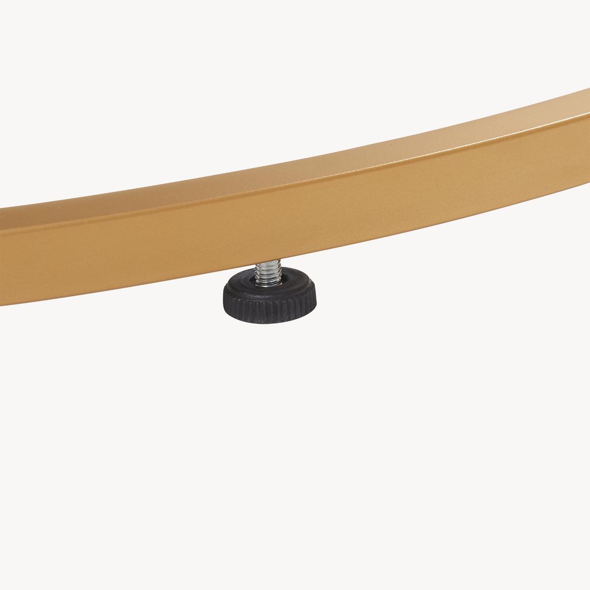 COUCHTISCH Aulum 70/70/50 - Goldfarben/Schwarz, Holzwerkstoff/Metall (70/70/50cm) - [en.casa]