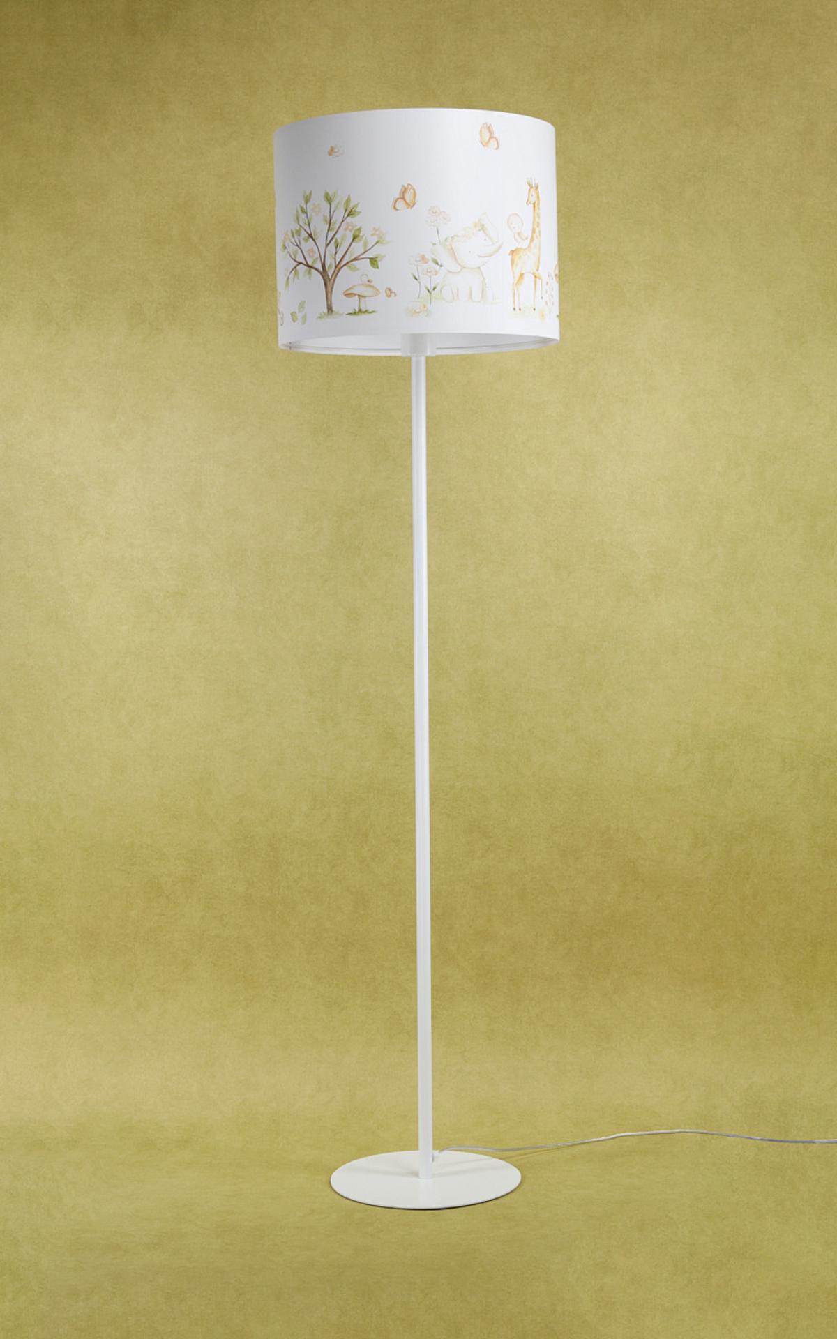 STEHLAMPE Bunt 40/30 cm - Multicolor/Weiß, Kunststoff (30/3.8/30cm) - ONZENO