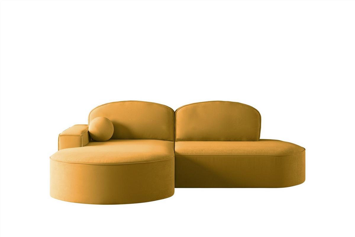 ECKSOFA Girona Mit Schlaffunktion - Gelb, Holzwerkstoff/Textil (278/179cm) - Fun Möbel