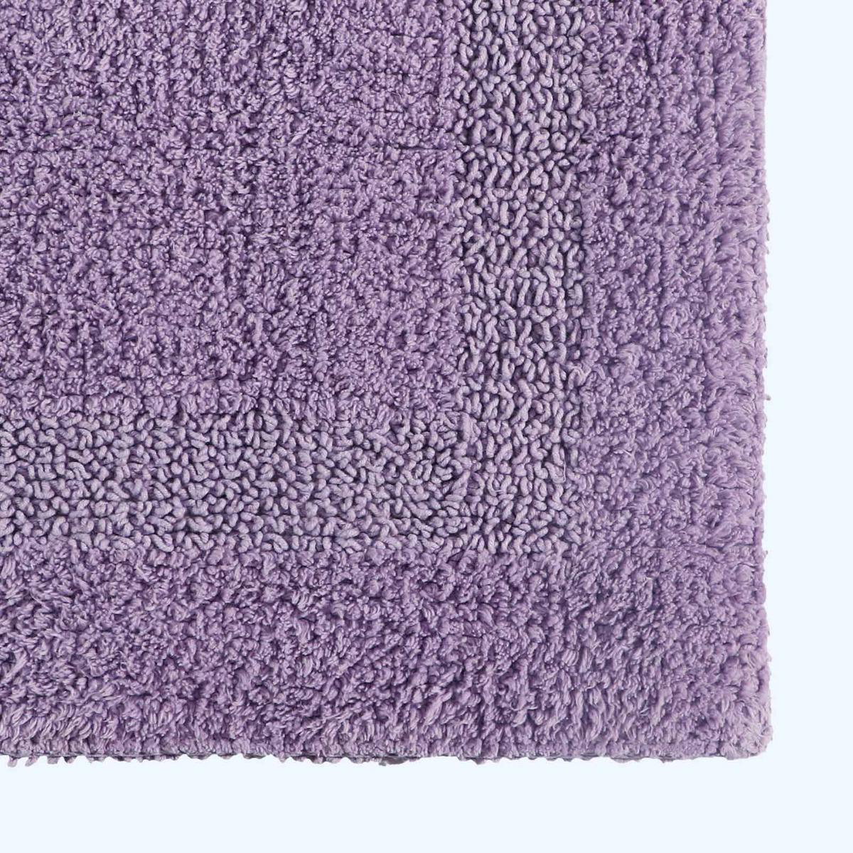 DUSCHVORLEGER 50/50 cm, 100% Baumwolle, wendbar - Flieder, Textil (50/50cm) - Homescapes