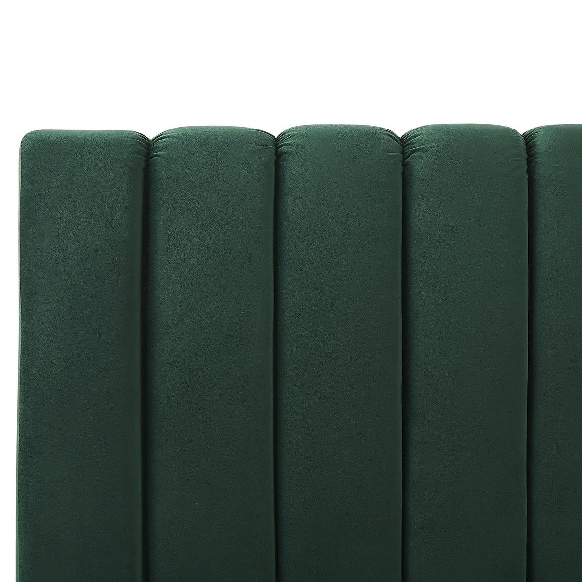 POLSTERBETT 180/200cm Smaragdgrün Marville - Grün, Textil (180/200cm) - Beliani