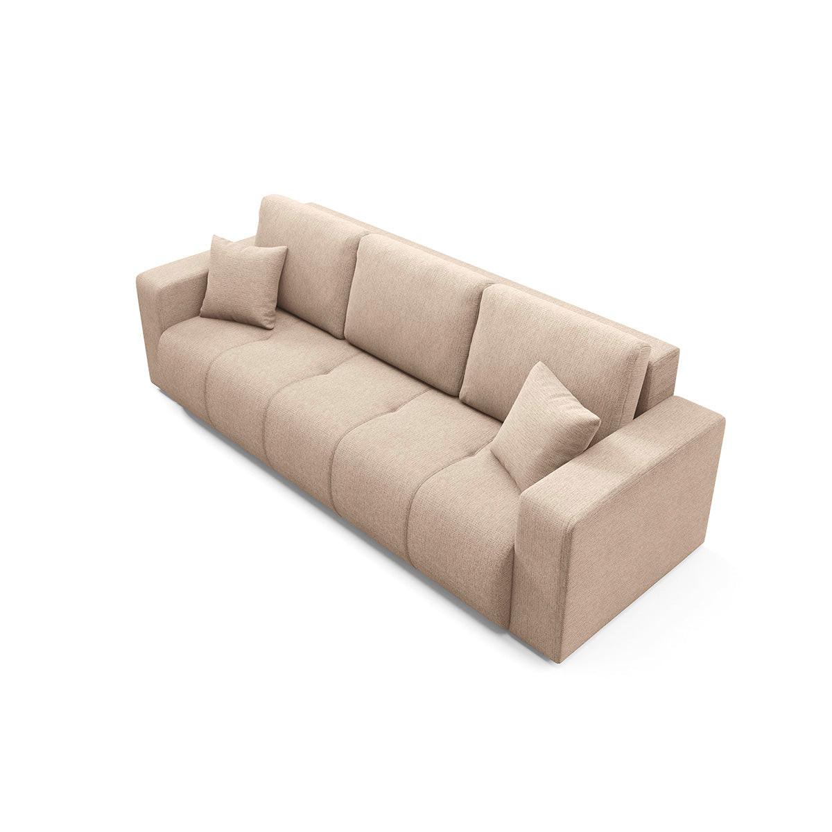 SOFA Vasco 3 Sitzplätze Beige - Beige, Holz (244/86/92cm) - Petits-meubles