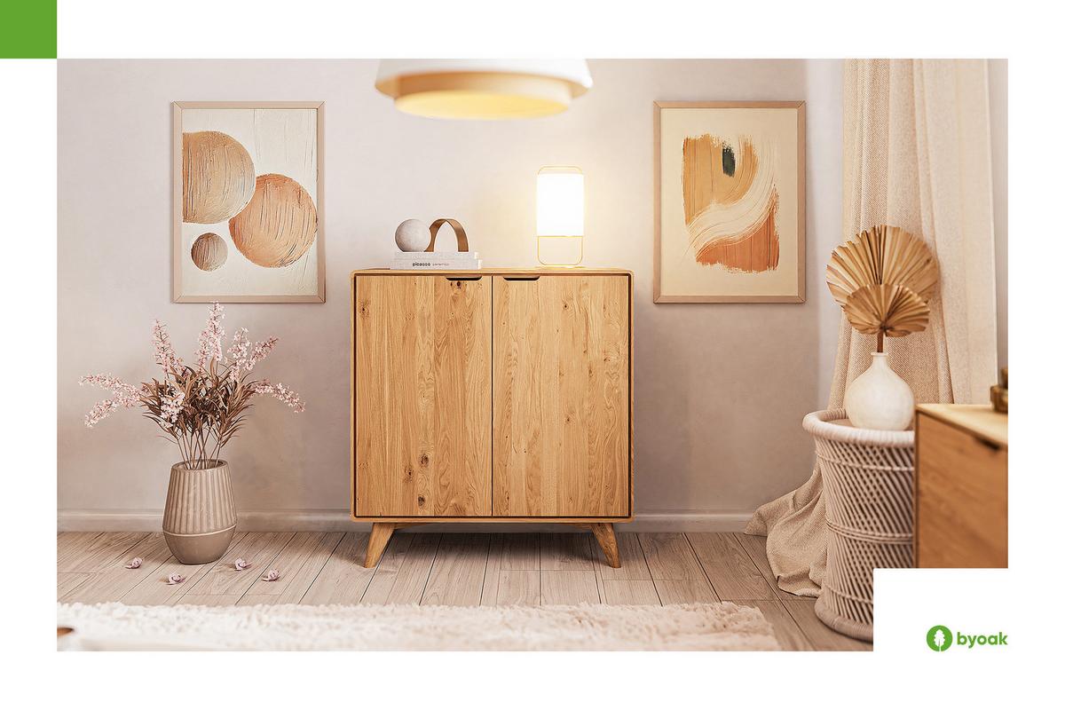 KOMMODE HOCH GREG Kernbuche - Kernbuche, Holz (90/92/40cm) - byoak