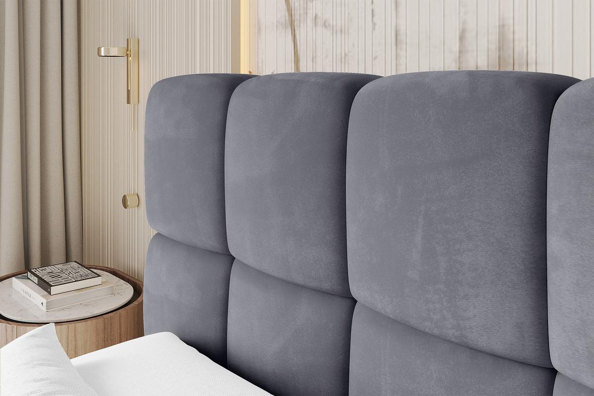 BOXBETT - AURI-H3 - 120x200 Dunkelgrau Casablanca - Dunkelgrau, Holzwerkstoff (120/200cm) - ALTDECOR