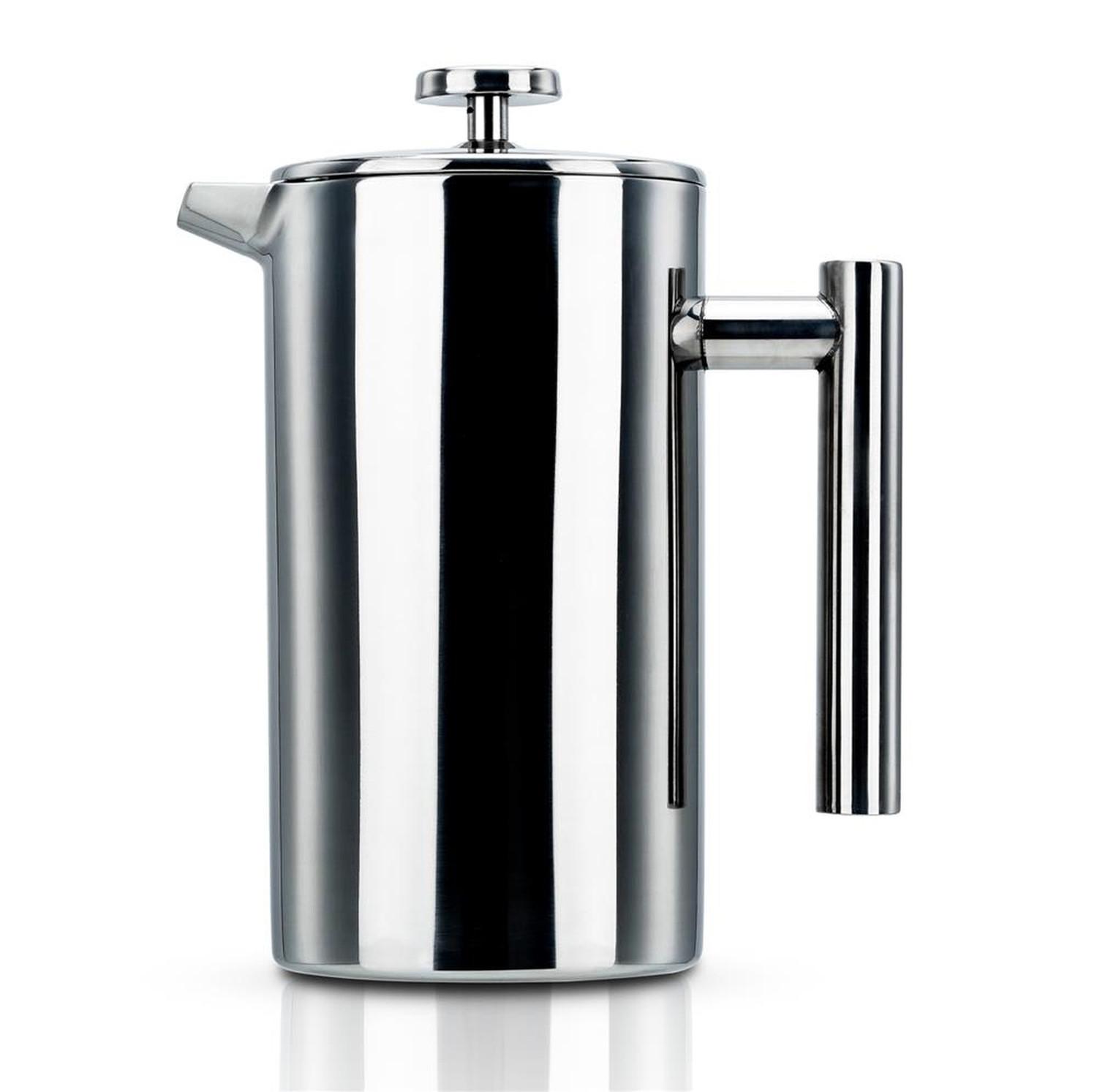 KAFFEEKANNE 1l nach französischem Pressensystem - Silberfarben, Metall (1L) - Intirilife
