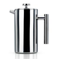 KAFFEEKANNE 1l nach französischem Pressensystem - Silberfarben, Metall (1L) - Intirilife
