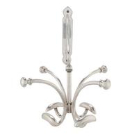 WANDGARDEROBE mit 8 Haken - Silberfarben, Metall (41/40/29cm) - Signature