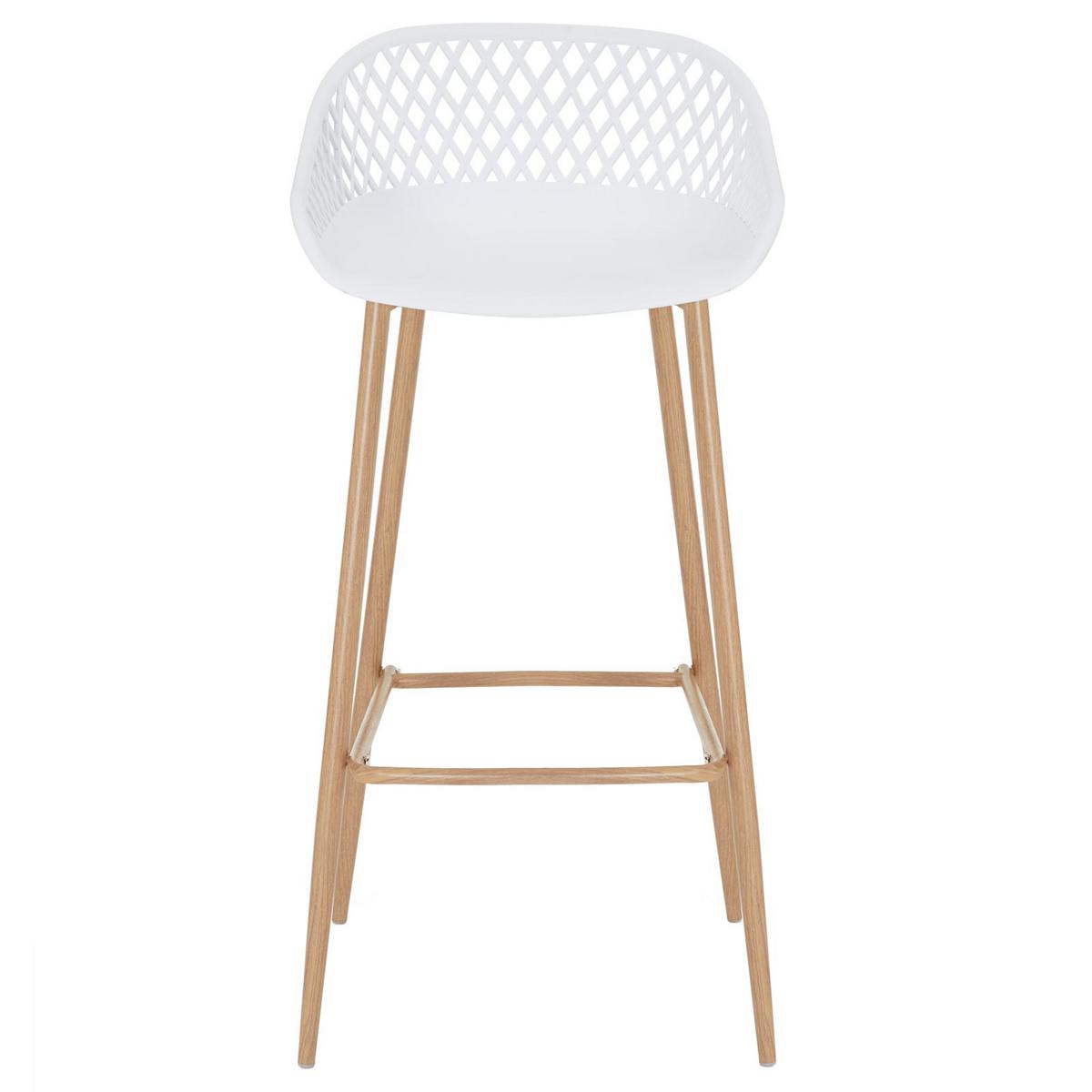 BARHOCKER IREK 2er-Set weiß - Weiß, Textil (47/99/49cm) - IDIMEX