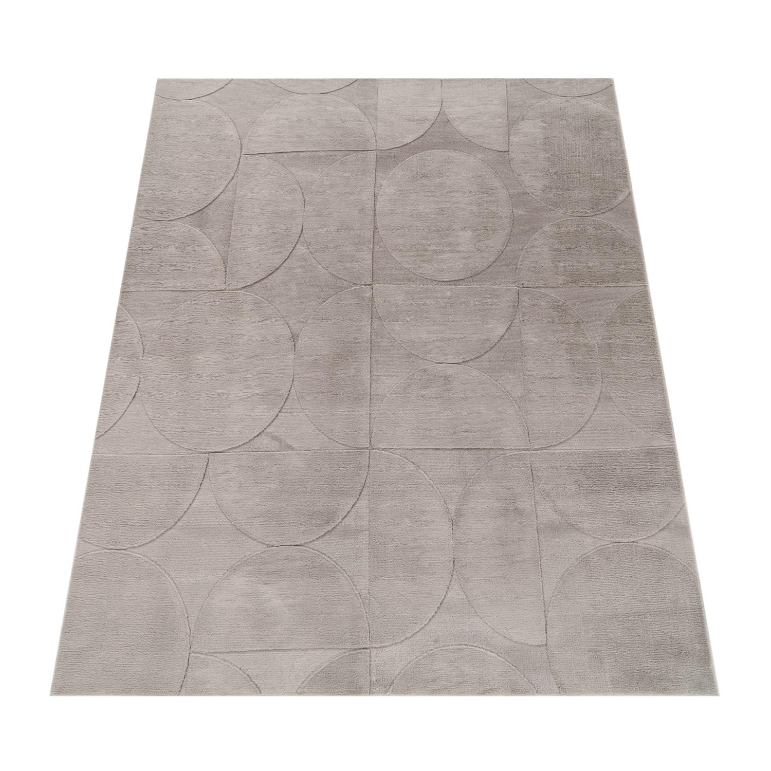 KURZFLORTEPPICH, mit Struktur, aus Polyester, Florhöhe 10 mm, Grau, 160 x 220 cm - Grau, Textil (160/220cm) - KADIMA DESIGN