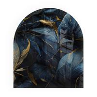 GLASPLATTE für Kamin 80x70 cm - Dunkelblau, Glas (80/70/0.4cm) - TULUP