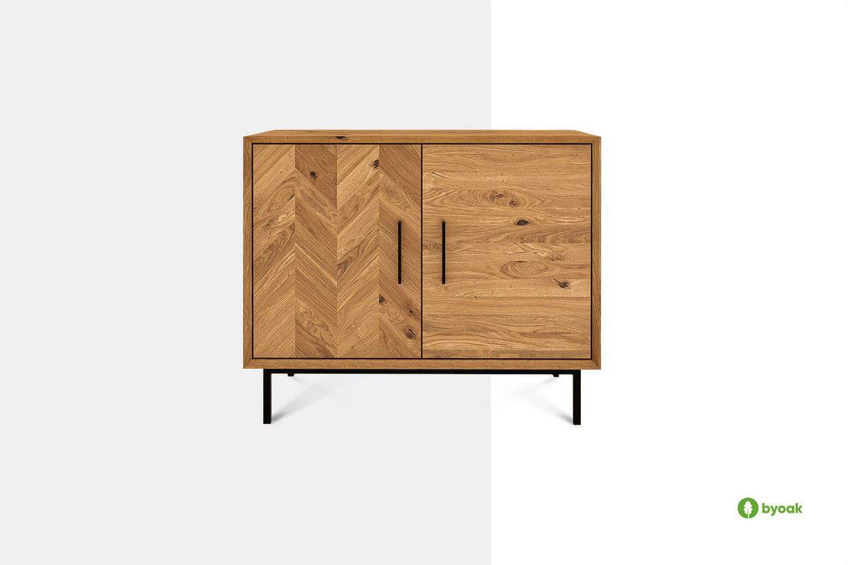 KOMMODE LEON Kernbuche - Kernbuche, Holz (97/80/45cm) - byoak