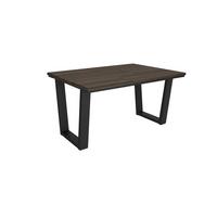 ESSTISCH, Dunkler Eiche, 140/90/74 cm - Dunkelbraun/Schwarz, Holzwerkstoff (140/90/74cm) - Skraut Home