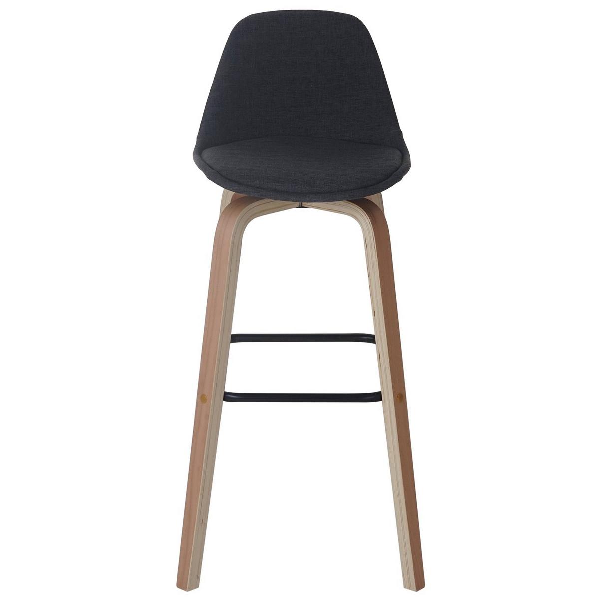 BARHOCKER Grau 2er-Set - Grau, Textil (44/97/45cm) - MCW