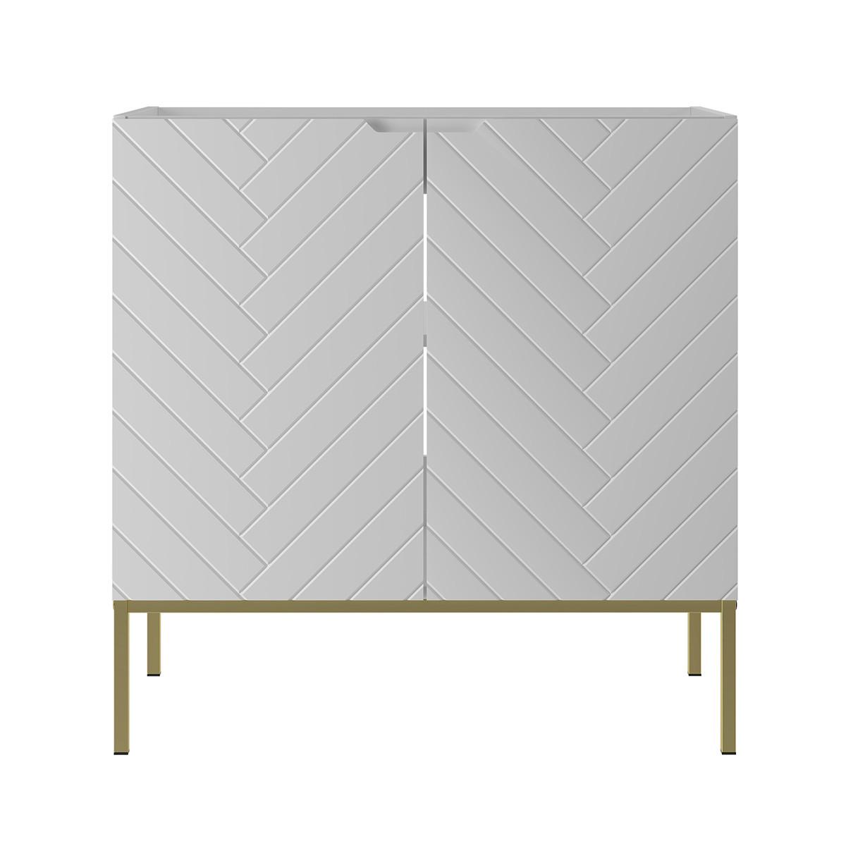 WASCHTISCHUNTERSCHRANK 80cm Daria Weiß - Weiß, Holzwerkstoff (80/82/45.8cm) - Petits-meubles