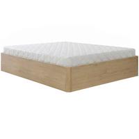 BETT Sara mit Bettkasten und Taschenfedernmatratze 26 cm, 160x200, Cremona Eiche - Eichefarben, Holzwerkstoff (160/200cm) - Beautysofa