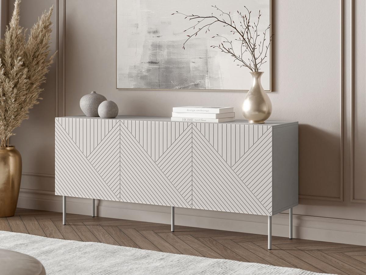 SIDEBOARD Art Deco Cashmere 3D 150 - Kaschmir, Holzwerkstoff/Metall (150/70/42cm) - MIRJAN24