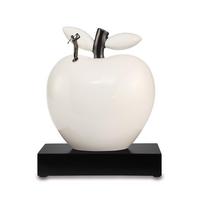 DEKO-OBJEKT APFEL "HOLE IN ONE" Studio 8 Art & Apple weiß 28 cm - Weiß, Keramik (14/28/24.5cm) - Goebel