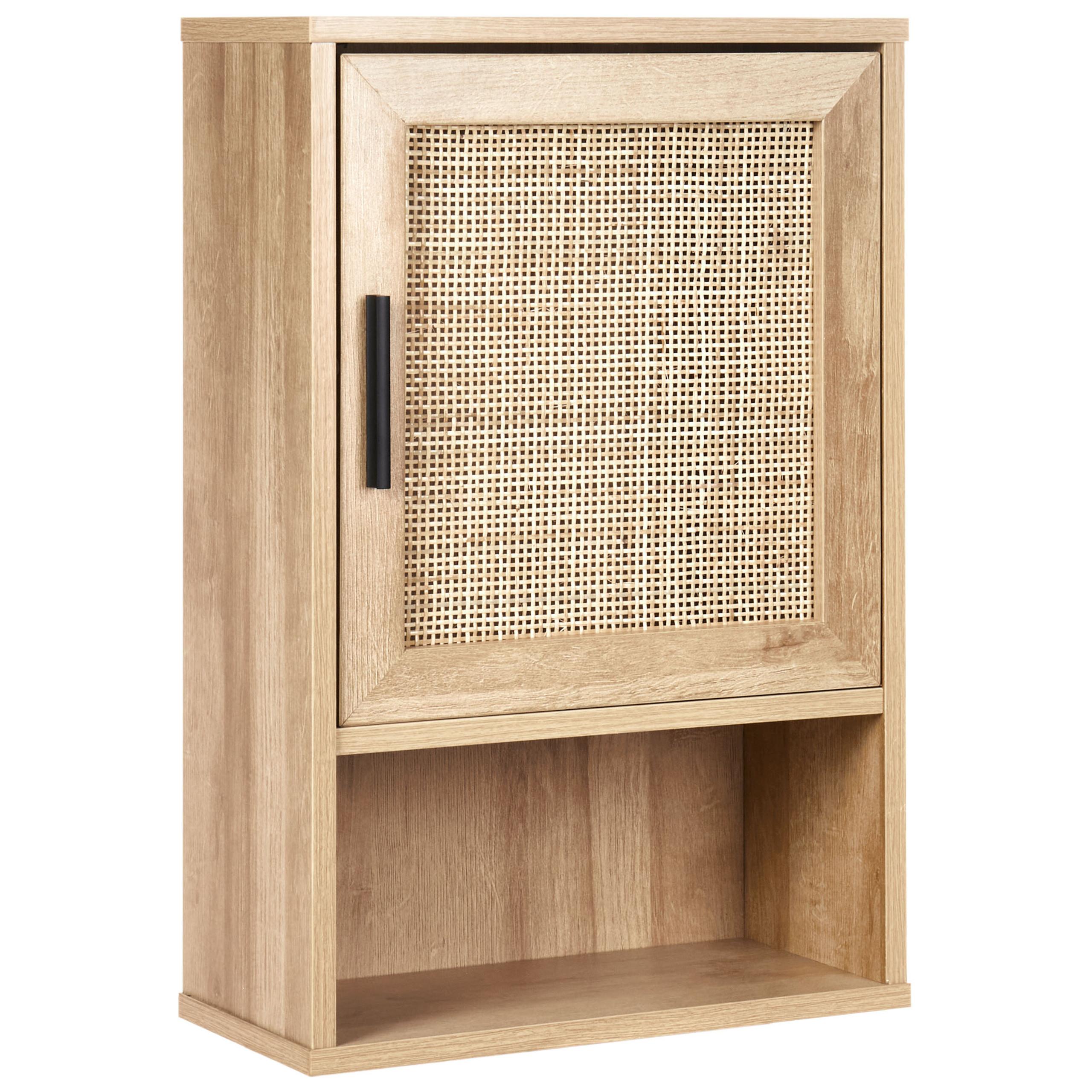 BAD-WANDSCHRANK 40 cm Hellbraun Rosell - Naturfarben/Braun, Holzwerkstoff (40/60/19cm) - Beliani