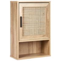 BAD-WANDSCHRANK 40 cm Hellbraun Rosell - Naturfarben/Braun, Holzwerkstoff (40/60/19cm) - Beliani