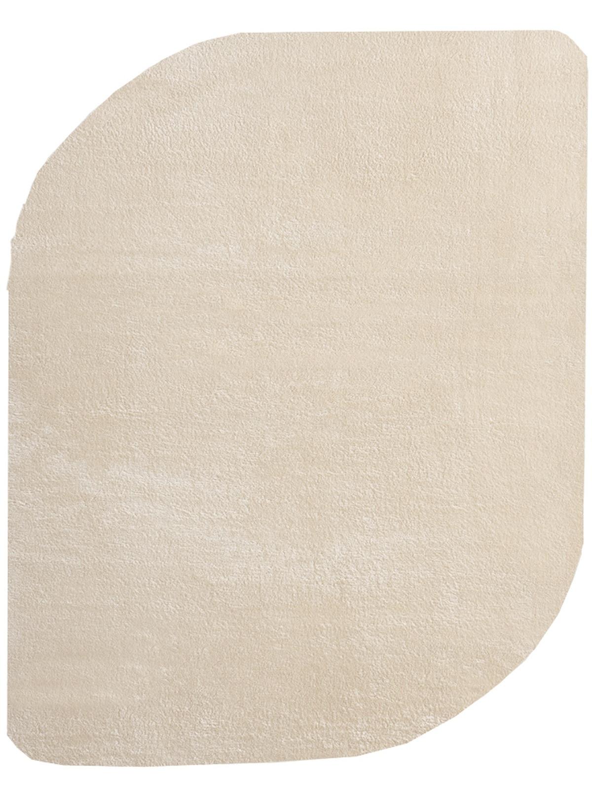 HOCHFLORTEPPICH Antirutsch Uni TIRSO Polyester Beige 120 x 160 cm - Beige, Textil (120/160cm) - KADIMA DESIGN