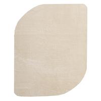 HOCHFLORTEPPICH Antirutsch Uni TIRSO Polyester Beige 160 x 220 cm - Beige, Textil (160/220cm) - KADIMA DESIGN