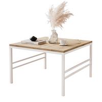 COUCHTISCH FORMA 60/60 cm Quadrat, Weiß / Artisan-Eiche - Eiche Artisan/Weiß, Metall (60/60/40cm) - Idohome