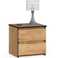 NACHTTISCH Eiche Craft 40/40/35 - Eiche San Remo, Holzwerkstoff (40/40/35cm) - RAUMHIRSCH FURNITURE