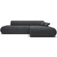 ECKSOFA Armone Graphit Chenille - Schwarz, Kunststoff/Textil (173.5/286cm) - Selsey
