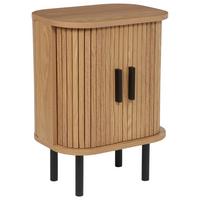 BEISTELLTISCH helles Holz/schwarz Bradley - Hellbraun/Schwarz, Holzwerkstoff (30/40/55cm) - Beliani