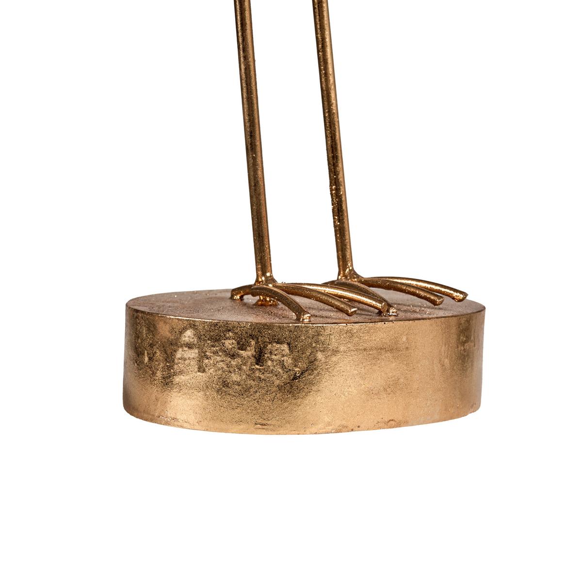 TISCHLAMPE Tukan Gold Aracari - Messingfarben/Goldfarben, Kunststoff (15/24/42cm) - Beliani