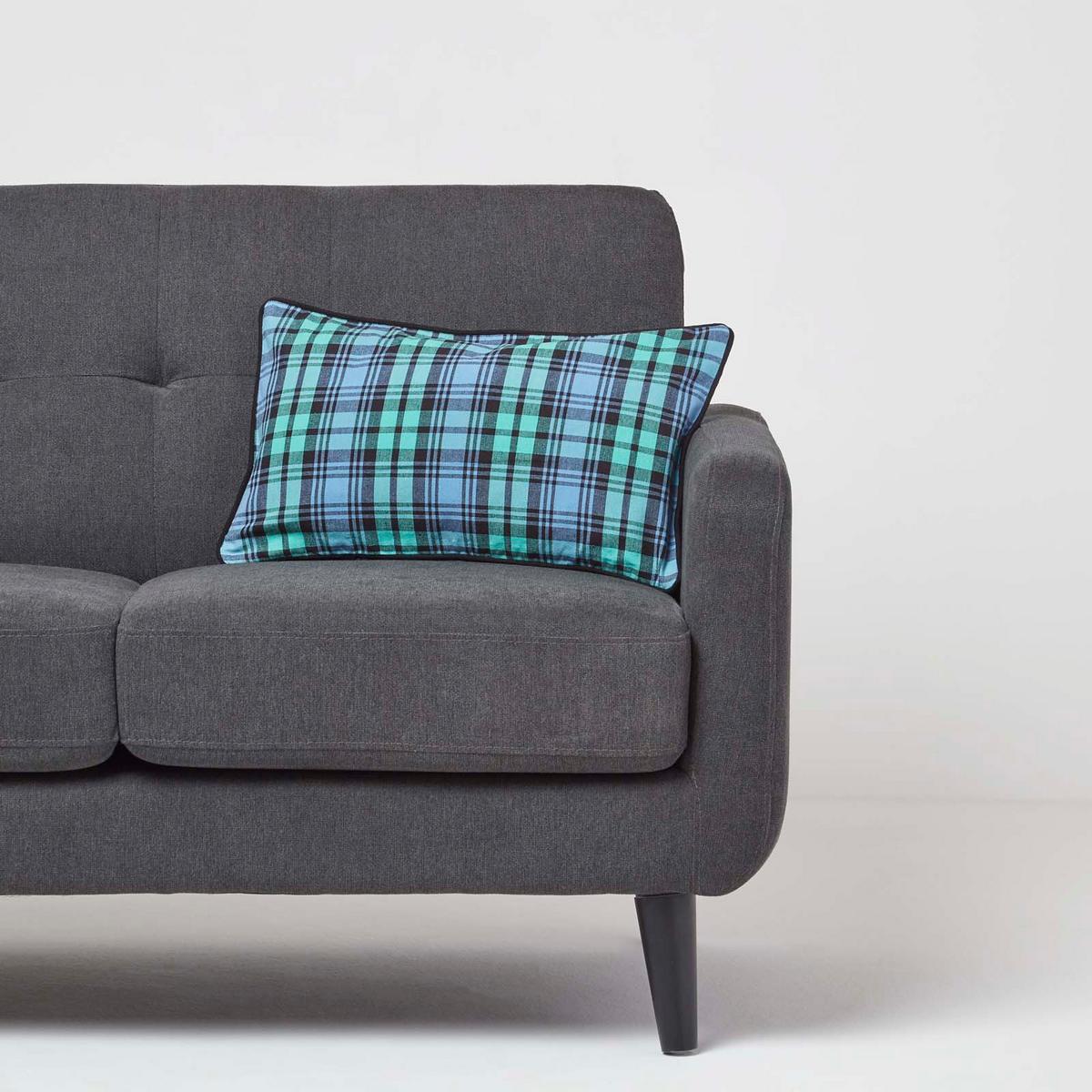 KISSENHÜLLE Black Watch Schottenkaro 30/50 cm - Blau, Textil (30/50cm) - Homescapes