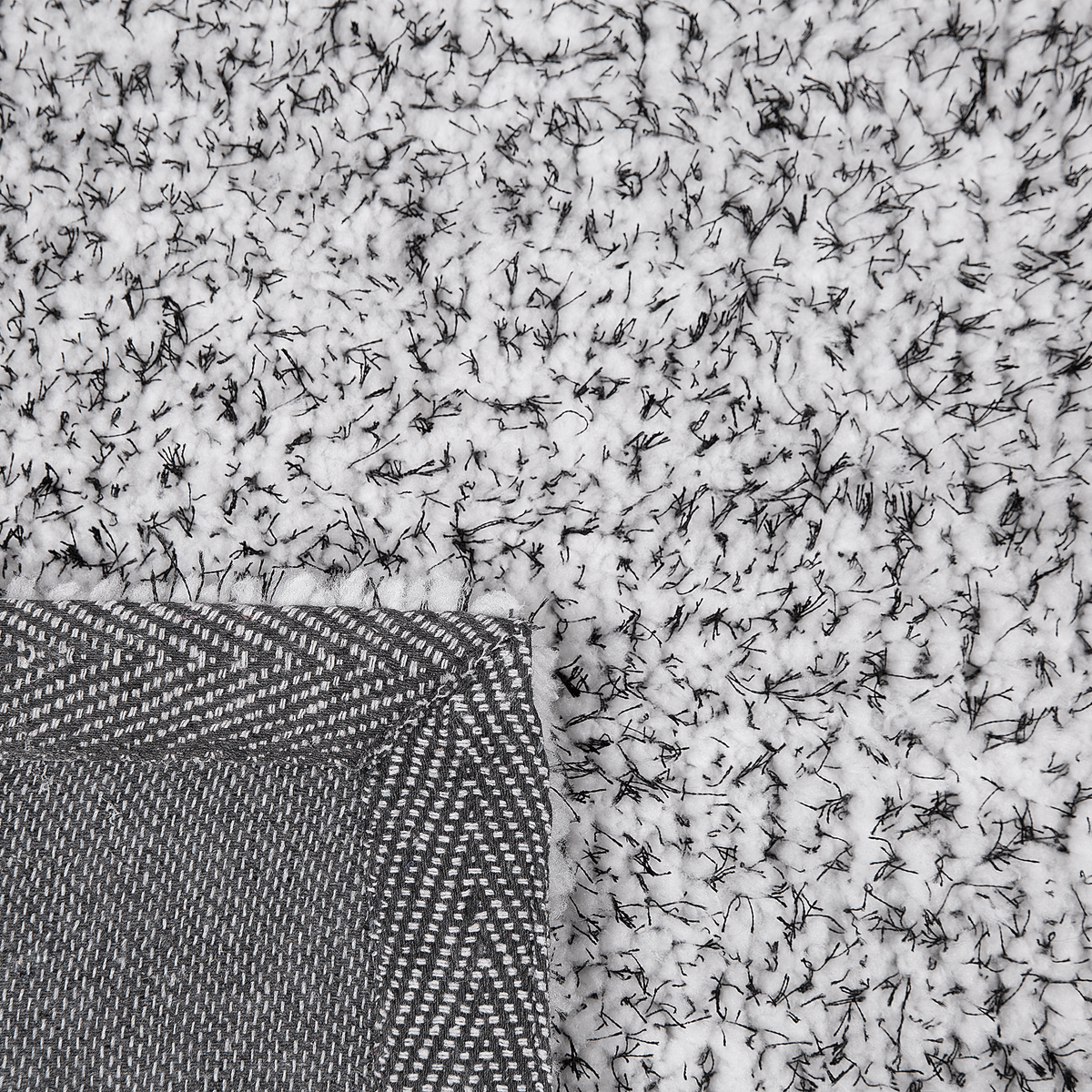 SHAGGY-TEPPICH Demre 150/80 cm - Grau, Kunststoff (80/150cm) - Beliani