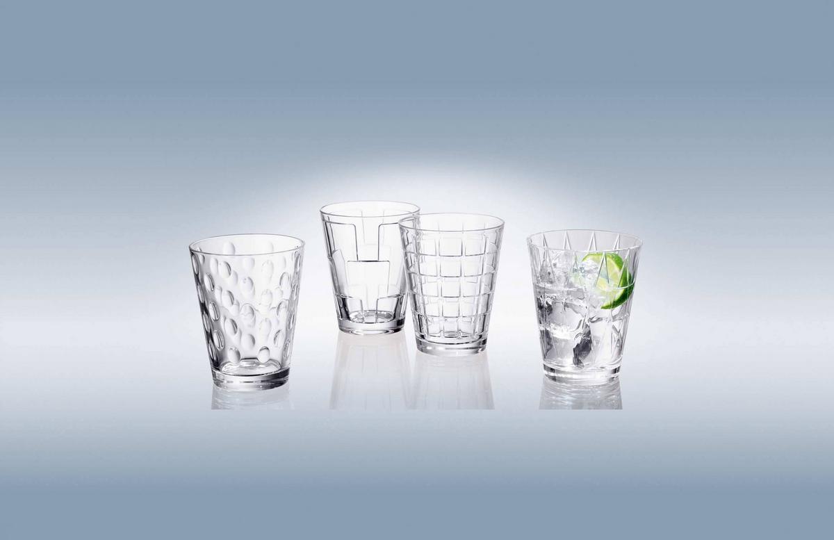 WASSERGLÄSER Dressed Up transparent 310 ml 4er Set - Transparent, Glas (0.31L) - Villeroy & Boch