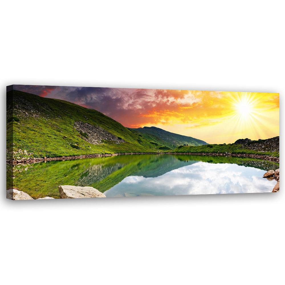 KUNSTDRUCK Grün 120/40 cm - Grün, Textil (120/40cm) - KUNSTLOFT