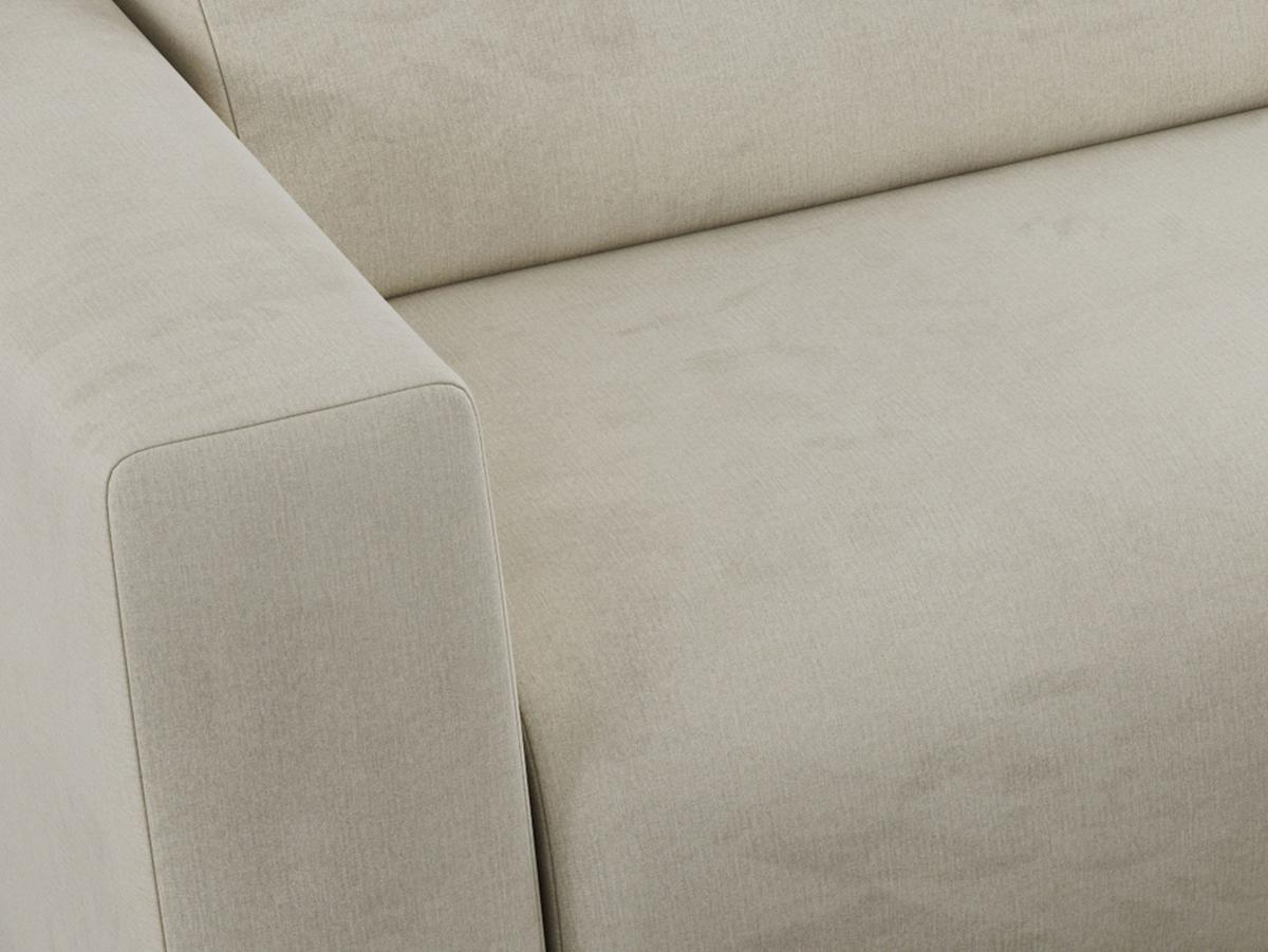 OFERTA WYCOFANA ECKSOFA PASADENA Beige Velvet Links Seite - Beige/Schwarz, Kunststoff/Textil (180/288cm) - MKS