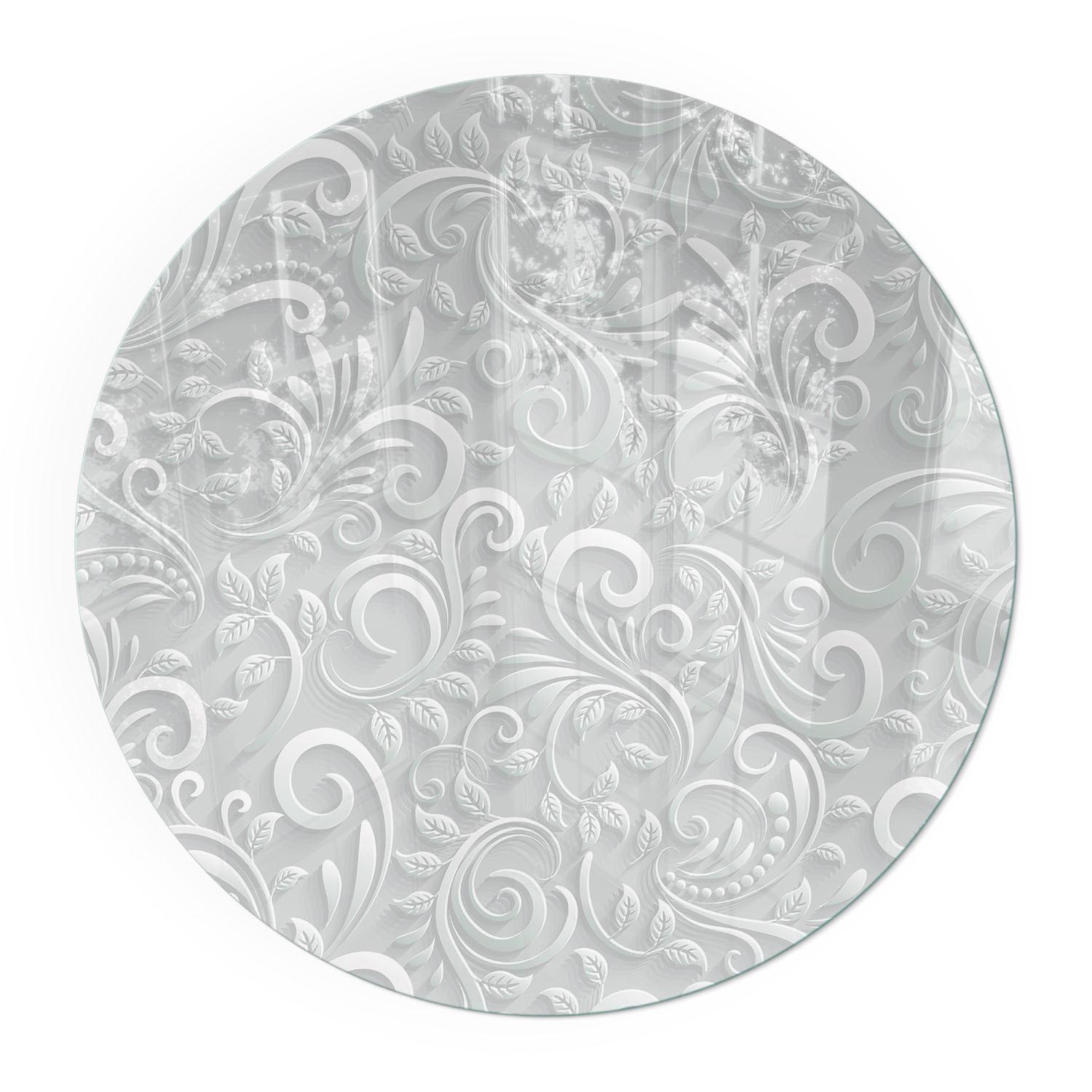 GLASPLATTE für Kamin Ø 60 cm - Grau, Glas (60/60/0.4cm) - TULUP