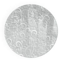 GLASPLATTE für Kamin Ø 100 cm - Grau, Glas (100/100/0.4cm) - TULUP