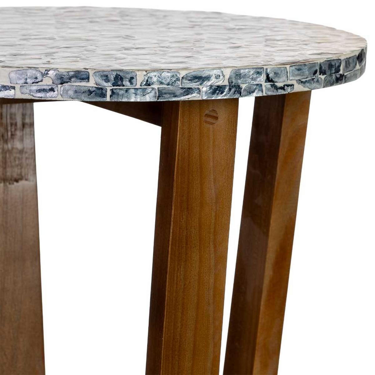 TISCH aus Holz, grau, 36x40cm - Grau, Holz (36/36/40cm) - Wanderlust