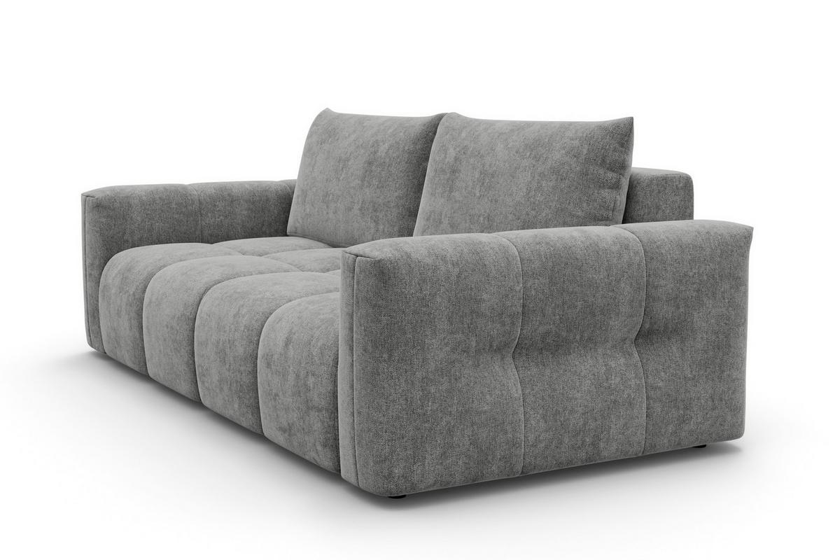 SOFA VERONA 3-Sitzer, Grau - Schwarz/Grau, Holz/Textil (224/83/110cm) - Courtois Laville