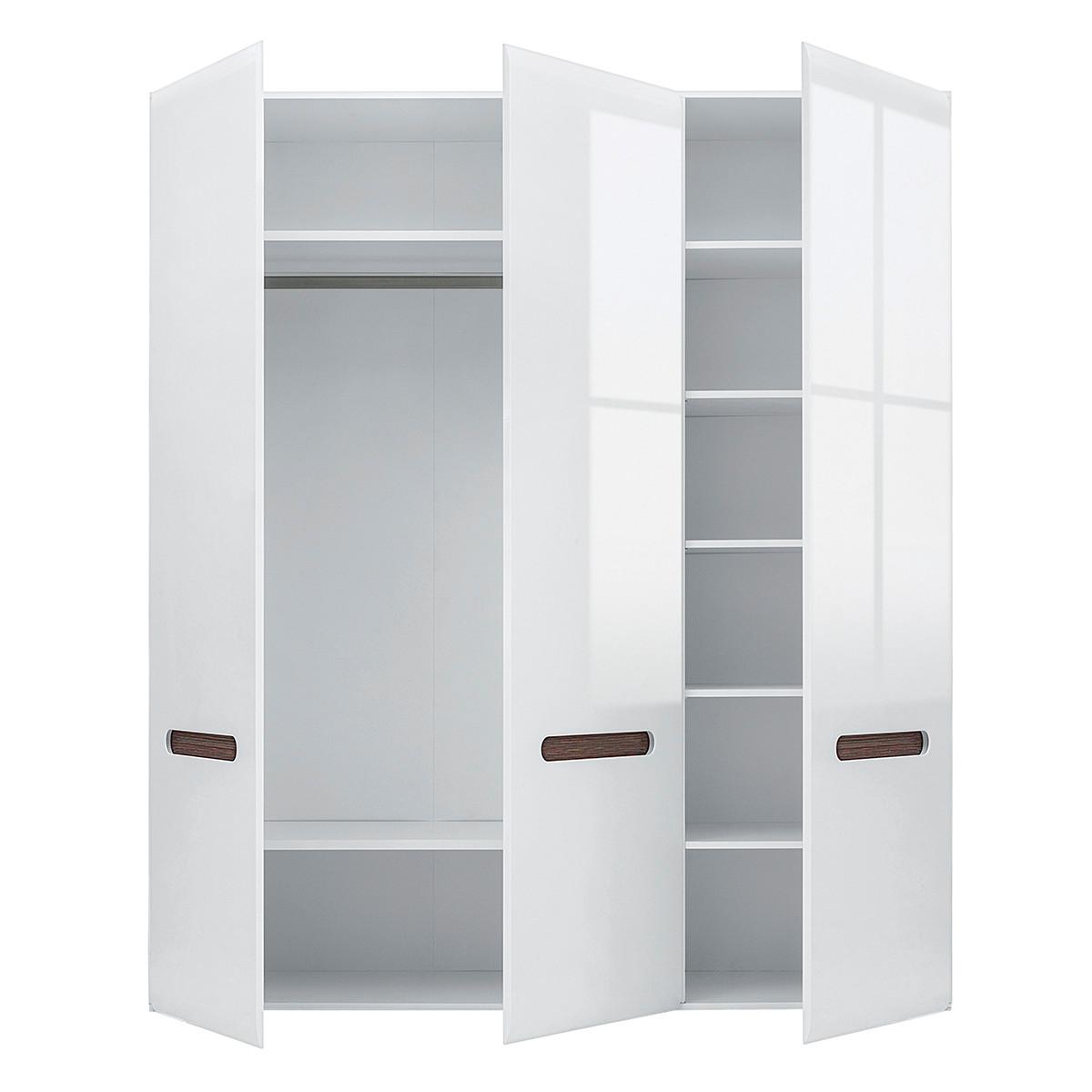 SCHRANK 3 Türen Darrel Weiß - Weiß, Holzwerkstoff (180/210/57cm) - Petits-meubles