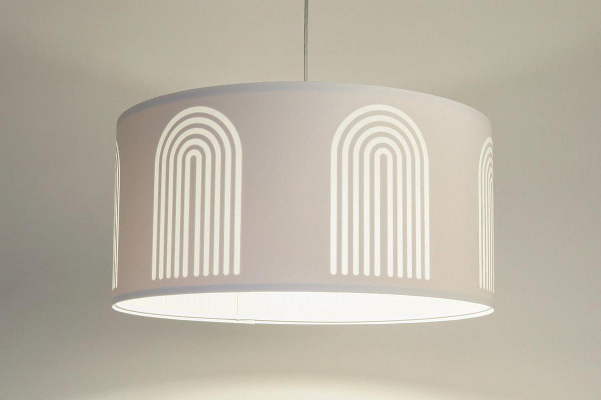 HÄNGELEUCHTE Weiß 70/100 cm - Beige/Weiß, Kunststoff (30/1.2/100cm) - ONZENO