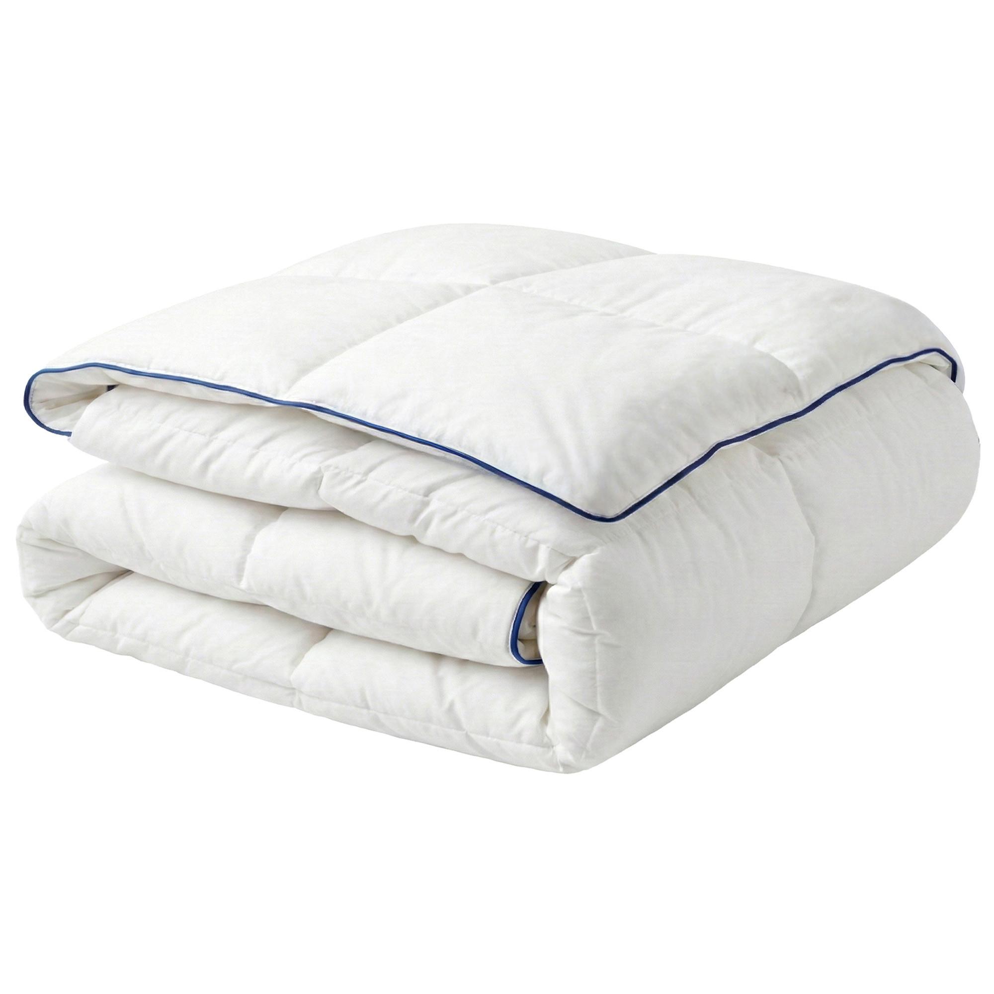 BETTDECKE Entenfedern und Daunen Leicht Warm 220/240 cm Cervino - Weiß, Textil (220/240cm) - Beliani